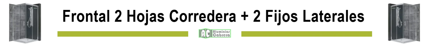 Mod 40-5 - Angular 2 hojas corredera + 2 fijos laterales