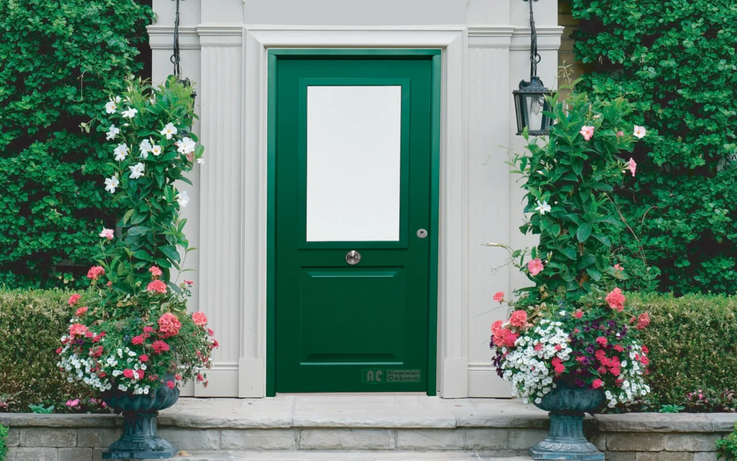 puerta-de-entrada-metalica-de-seguridad-saga-100-cristal-mod.-clasica-cr-color-ral6005